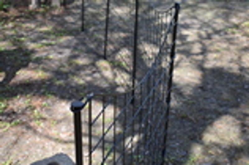 39 in. Tall No Dig Steel Garden Fence Or Outdoor Dog Fencing, Black