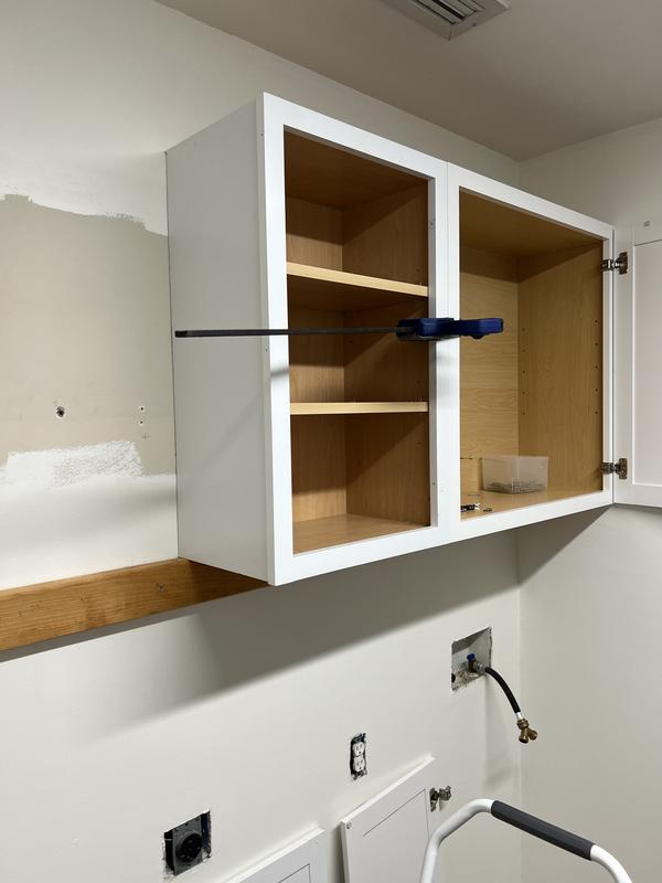 Project Source 30-in W x 30-in H x 12-in D White Painted Door Wall ...