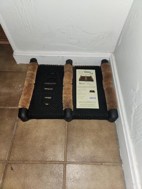 Rubber-Cal 1-ft x 2-ft Brown Coir Rectangular Indoor or Outdoor Home ...