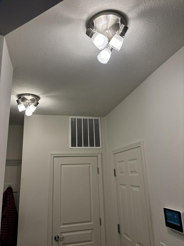 allen + roth Montgomery 10-in 3 -Light Brushed steel dimmable Medium ...