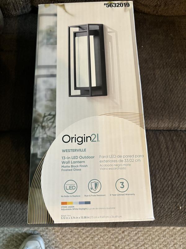 Origin 21 Westerville 13.58-in H Matte Black Integrated LED Outdoor ...