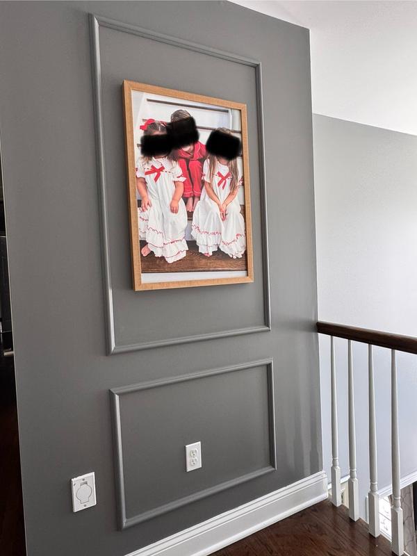 BUILD and BATTEN Wall Panel Rail Kit Finished Polystyrene Picture Frame ...