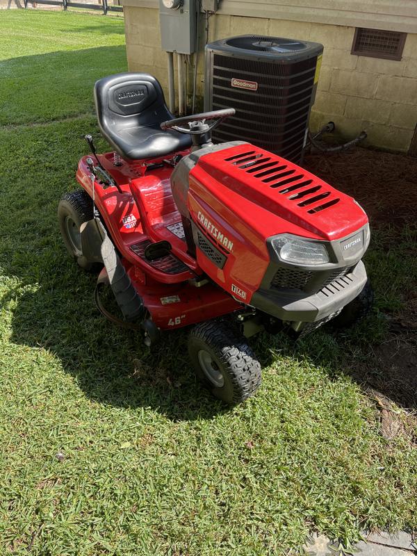 T140 craftsman riding discount mower