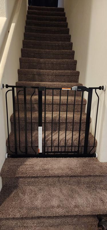 Regalo Gate Extension 4-in x 30-in Pressure/Hardware Mounted Black ...