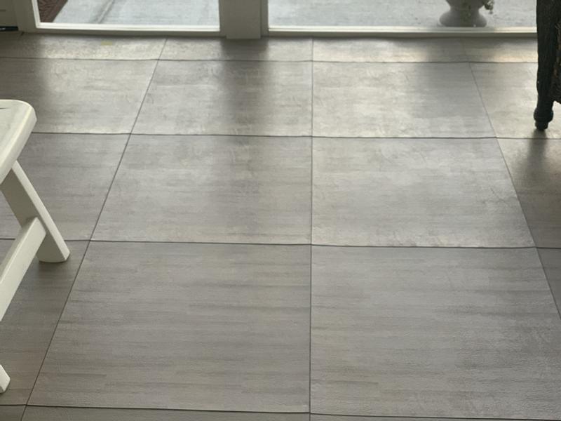 Perfection Floor Tile Mystic Plank Collection Gray Oak/Satin 20-in x 20-in Water Resistant Interlocking Luxury Flooring (16.7-sq ft) Perfection Floor Tile Mystic Plank Collection Gray Oak/Satin 20-in x 20-in Water Resistant Interlocking Luxury Flooring (16.7-sq ft)