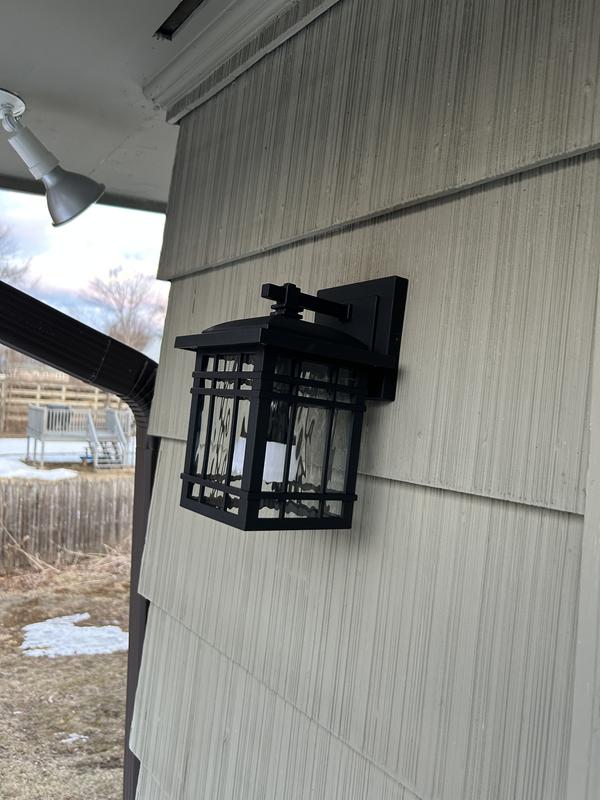 Quoizel Canyon 1-Light 9.25-in H Matte Black Outdoor Wall Quoizel Canyon 1-Light 9.25-in H Matte Black Outdoor Wall