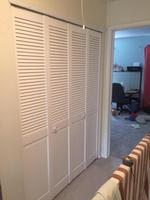 Masonite Traditional White Louver Wood Pine Bifold Door Hardware