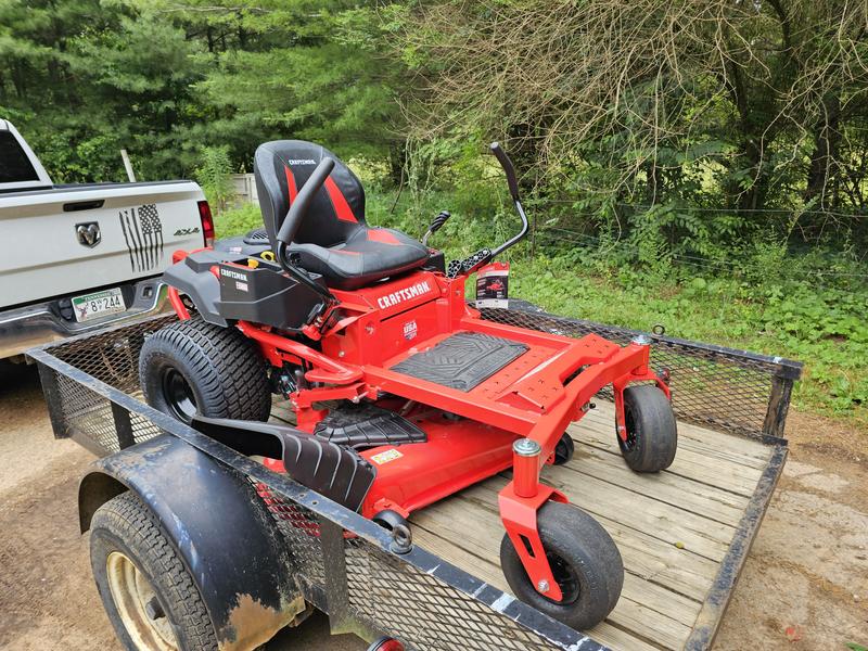 Craftsman riding lawn mower zero online turn