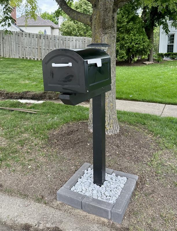 Architectural Mailboxes Centennial Black, Extra Large, Steel, Post
