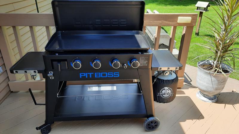 Pit Boss Grills Ultimate Lift-Off Series 57-Inch 3-Burner  Freestanding/Tabletop Propane Gas Commercial Style Flat Top Griddle - 10781