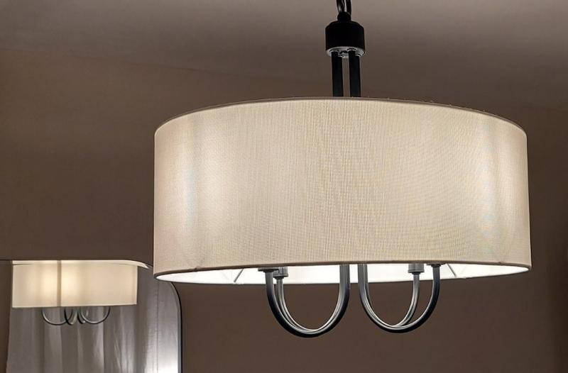 Progress Lighting Evanna 4-Light Matte Black Transitional Chandelier