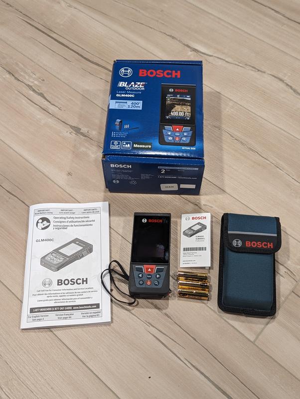 Bosch BLAZE 400 ft Outdoor Red Laser Distance Measurer with