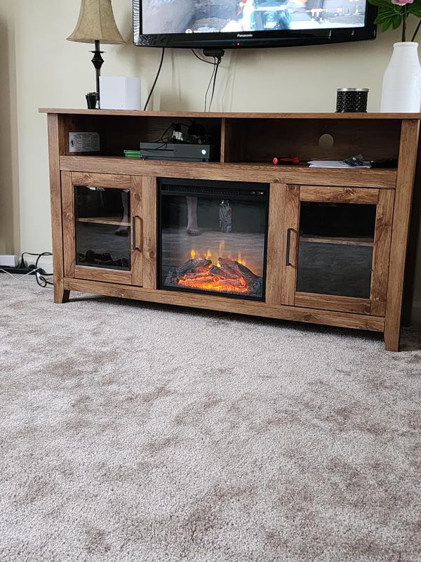 Crossmill fireplace deals media console