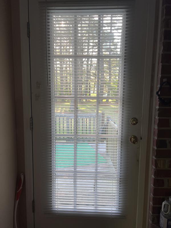 Project Source 1-in Slat Width 39-in x 60-in Cordless White Vinyl Room ...