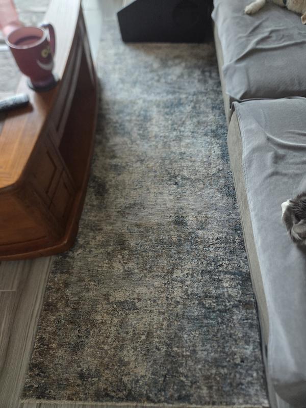 Origin 21 Blue River Embers 2 X 3 (ft) Blue Indoor Abstract Area Rug ...