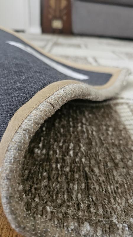 allen + roth Sahara Checkmate 5 x 8 (ft) Loomed Polyester Prairie Taupe ...