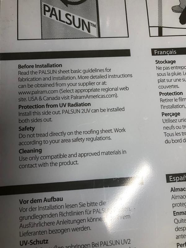 PALSUN Palsun 0.093-in T x 1.16-in W x 11-in L Clear Polycarbonate ...