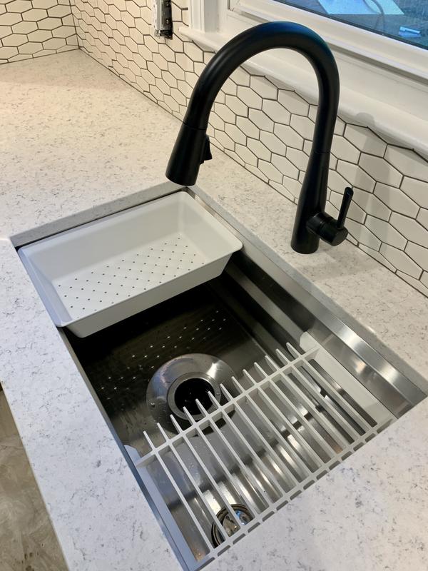 KOHLER Prolific Undermount Stainless Steel 44 in. Single Bowl Kitchen Sink  with Included Accessories K-23652-NA - The Home Depot