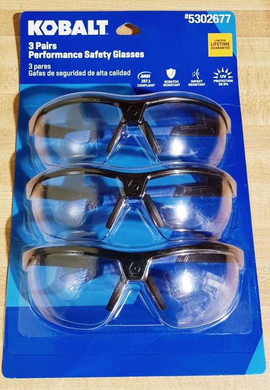 Kobalt Plastic Safety Glasses in the Eye Protection department at