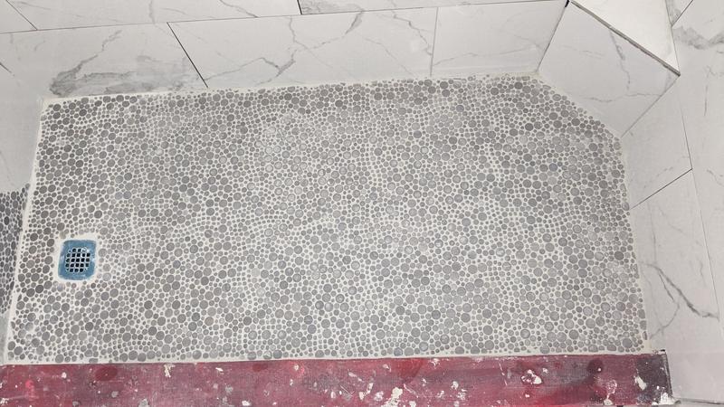 Elida Ceramica Charcoal Cirque Grey 12-in x 12-in Glazed Recycled Glass Pebble Marble Look Floor and Wall Tile (0.998-sq. ft/ Piece)
