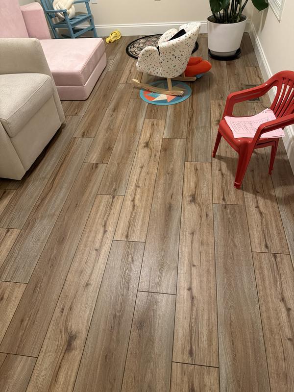 SMARTCORE Pro Glendale Pine Brown 20-mil Interlocking Luxury Vinyl