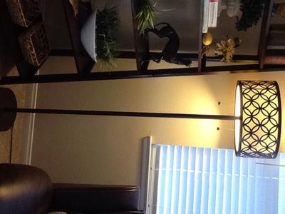 allen + roth Earling 63-in Oil Rubbed Bronze Floor Lamp with Fabric ...