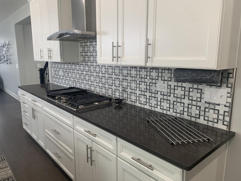 GBI Tile & Stone Inc. Patchwork Grey Honed 11-in x 11-in Honed Natural Stone Marble Linear Patterned Floor and Wall Tile (0.84-sq. ft/ Piece)