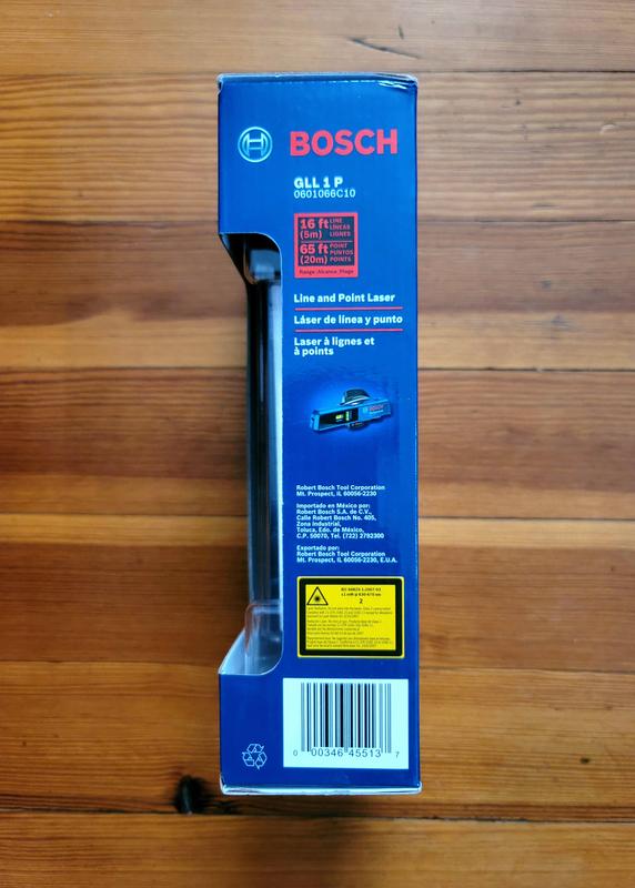 Laser BOSCH Laser Level PLL 1P Point and Line - Classe laser 2 - Portée de  5 à 20 m