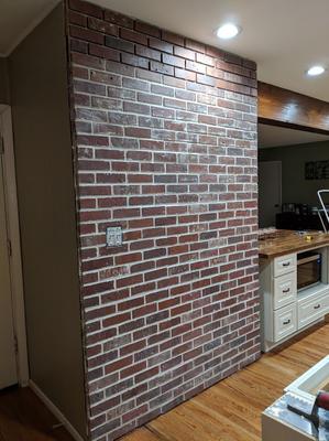 Old Mill Thin Brick Systems Brickweb 10.5-in x 28-in Independence Brick ...