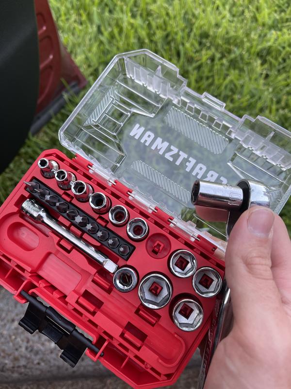 CRAFTSMAN VERSASTACK 24-Piece Metric Polished Chrome Mechanics