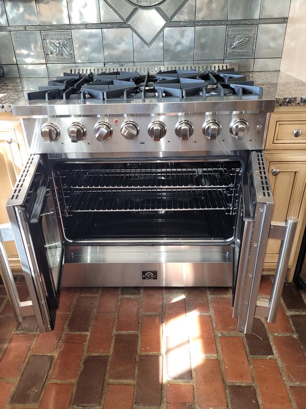 FORNO Galiano Titanium French Door 36-in Standard 6 Burners