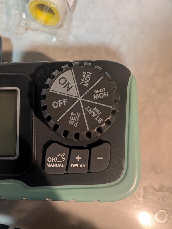 RainPoint 1 Output Port Adjustable Digital hose end timer in the Hose ...