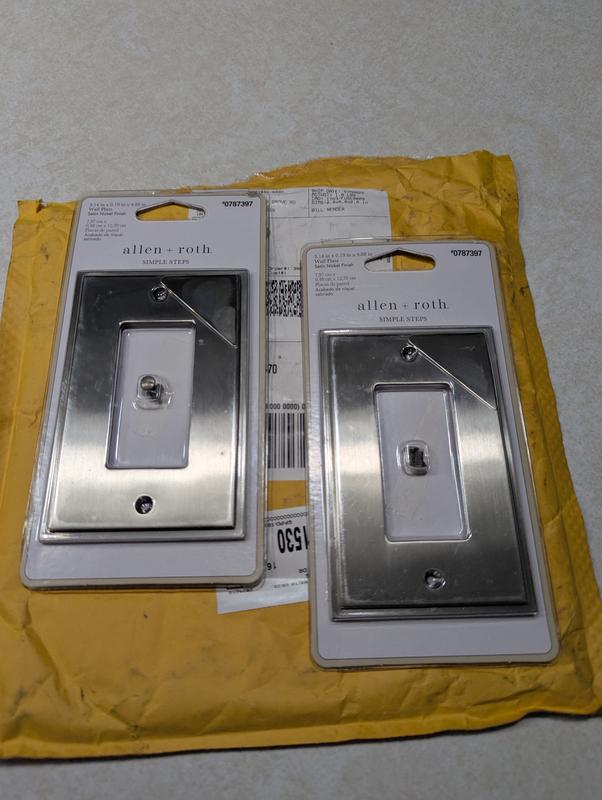 allen + roth Simple Steps 2-Gang Midsize Satin Nickel Zinc Indoor ...