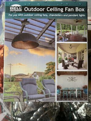 Hubbell Bell PVC Weatherproof New Work/Old Work Ceiling Fan Electrical ...