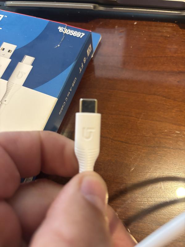 Utilitech 8-ft Usb 2 Usb-c White Cable 8B47-3190011R-FG at Lowes.com