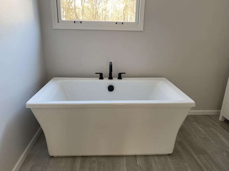 KOHLER Stargaze 34-in x 60-in White Acrylic Freestanding