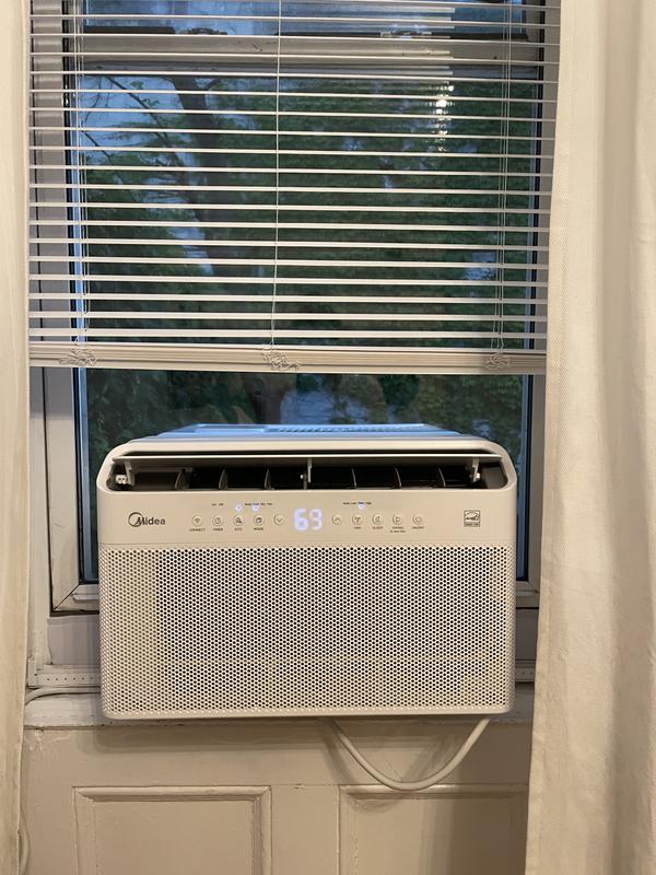 Midea 8,000 BTU U-Shaped Smart Inverter Window Air Conditioner White