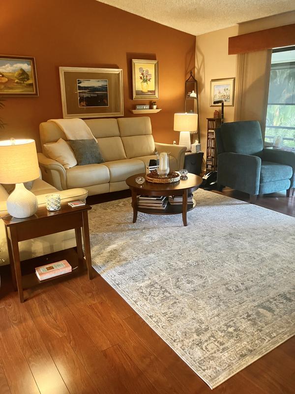 allen + roth Courageous Trove 8 X 10 (ft) Gray Indoor Medallion