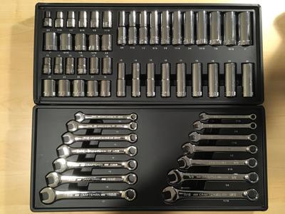 CRAFTSMAN 543-Piece Standard (SAE) and Metric Combination Chrome Mechanics  Tool Set in the Mechanics Tool Sets department at