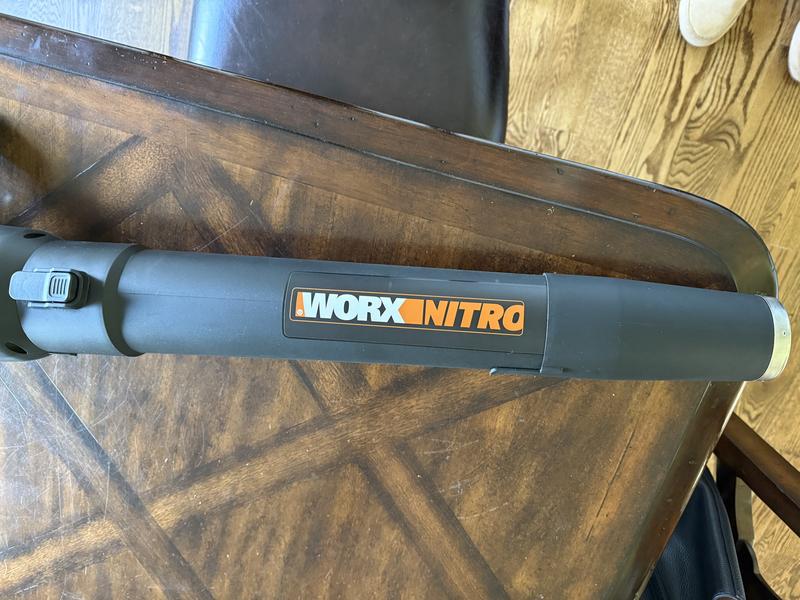 WORX Nitro Power Share 40-volt Cordless Battery String Trimmer and Leaf ...