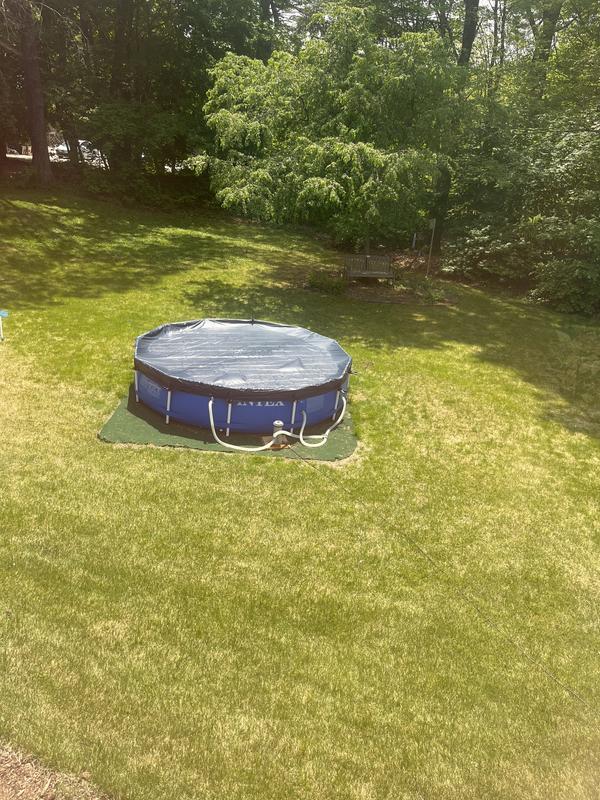 Intex 28031E Pool Cover: For 12ft Round Metal Frame Pools – Includes ...