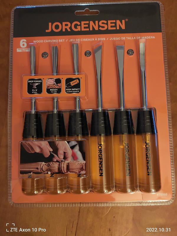 Jorgensen 6-Pack Woodworking Chisels Set in the Chisel Sets