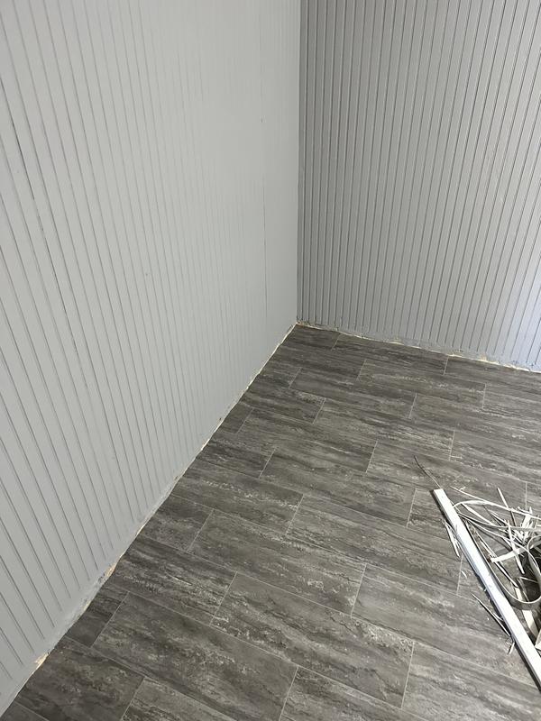 STAINMASTER (Sample) Soho Limestone Waterproof Stone Look Glue Down Sheet Vinyl STAINMASTER (Sample) Soho Limestone Waterproof Stone Look Glue Down Sheet Vinyl