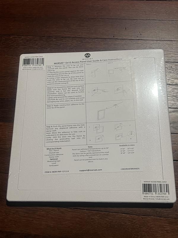 Morvat 4x6 Access Panel with Door for Drywall and Ceiling in the Access ...