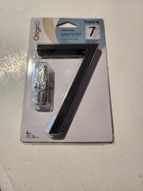 Origin 21 Urbana Park 4-in Black Number 1 33711PKBLG at Lowes.com