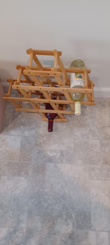 ClosetMaid 8-Bottle Tan Wood Wine Rack 10000-00635 at Lowes.com