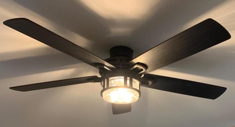 Honeywell Bontera Ceiling Fan, Brushed Nickel Finish, 52 Inch - 50610