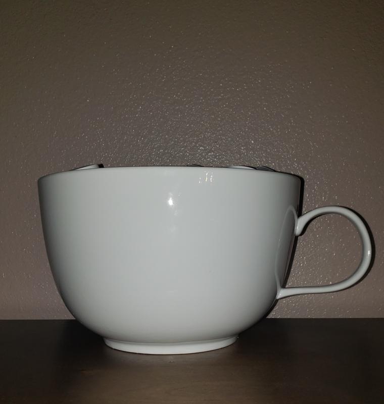 Premium 8 oz. White Square Plastic Coffee Mugs - 192 Ct.