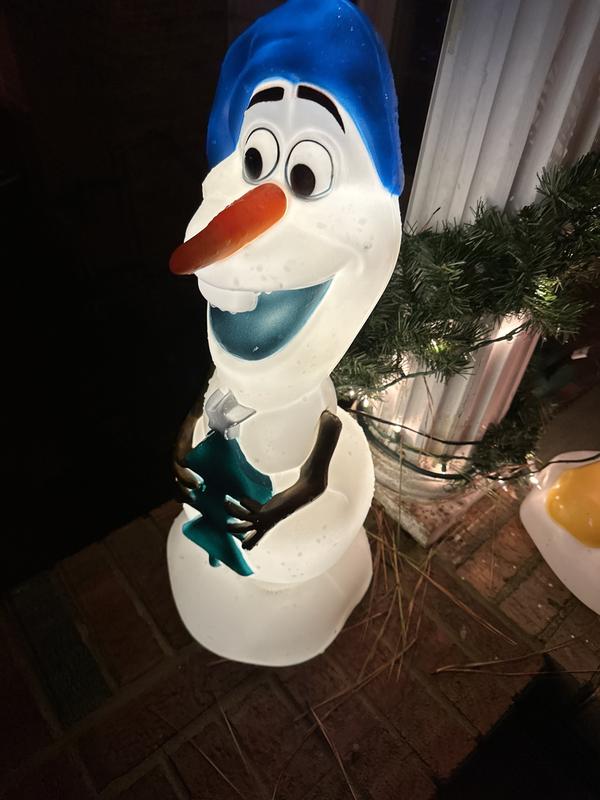 Olaf illuminé de Disney pour intérieur/extérieur, lumière DEL blanche  112554