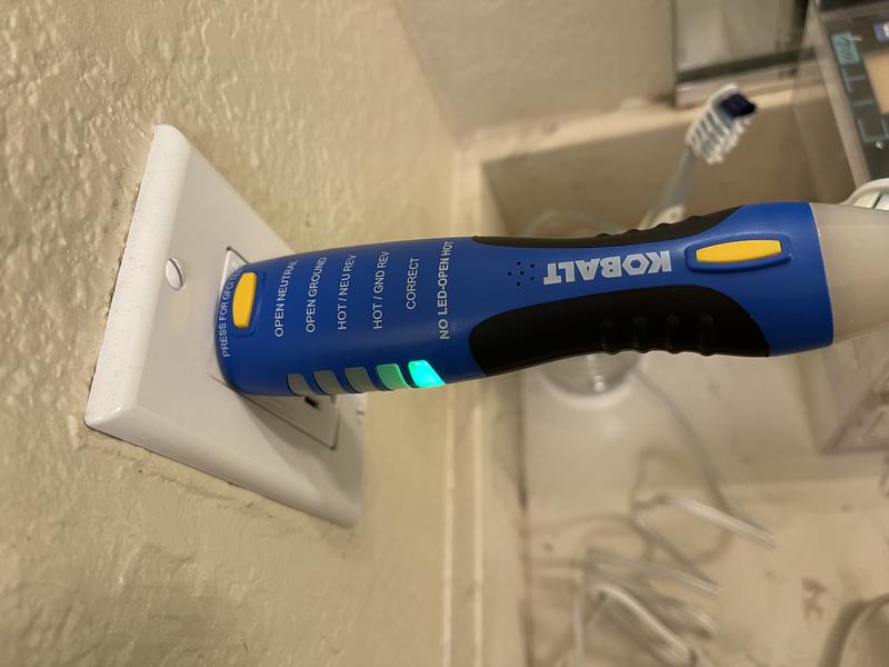 Kobalt Noncontact Analog Voltage/Continuity Voltage Tester, 50 OFF